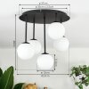 Chehalis Plafoniera, Lampada a sfera Bianco, 5-Luci