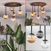 Chehalis Plafoniera, Lampada a sfera Ambrato, Chiaro, Grigio fumo, 5-Luci