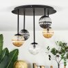 Chehalis Plafoniera, Lampada a sfera Ambrato, Chiaro, Grigio fumo, 5-Luci
