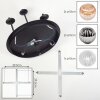 Chehalis Plafoniera, Lampada a sfera Ambrato, Chiaro, Grigio fumo, 5-Luci