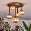 Chehalis Plafoniera, Lampada a sfera Ambrato, 5-Luci