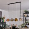 Koyoto Lampadario a sospensione, Lampada a sfera, Lampada a sospensione Oro, Chiaro, Ramato, Grigio fumo, 4-Luci