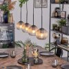 Koyoto Lampadario a sospensione, Lampada a sfera, Lampada a sospensione Ambrato, Chiaro, 4-Luci