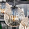 Koyoto Lampadario a sospensione, Lampada a sfera, Lampada a sospensione Ambrato, Chiaro, 4-Luci