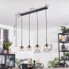 Koyoto Lampadario a sospensione, Lampada a sfera, Lampada a sospensione Ambrato, Chiaro, 4-Luci