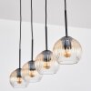 Koyoto Lampadario a sospensione, Lampada a sfera, Lampada a sospensione Ambrato, Chiaro, 4-Luci