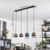 Koyoto Lampadario a sospensione, Lampada a sfera, Lampada a sospensione Blu, Verde, Ramato, 4-Luci