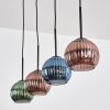 Koyoto Lampadario a sospensione, Lampada a sfera, Lampada a sospensione Blu, Verde, Ramato, 4-Luci