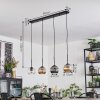 Ripoll Lampadario a sospensione, Lampada a sfera, Lampada a sospensione Ambrato, Chiaro, Grigio fumo, 4-Luci