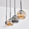 Ripoll Lampadario a sospensione, Lampada a sfera, Lampada a sospensione Ambrato, Chiaro, Grigio fumo, 4-Luci