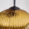 Koyoto Lampadario a sospensione, Lampada a sfera, Lampada a sospensione a cluster Cromo, Oro, Chiaro, Ramato, Grigio fumo, 5-Luci