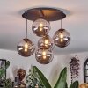 Chehalis Plafoniera, Lampada a sfera 45 cm Grigio fumo, 5-Luci
