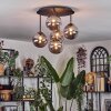 Chehalis Plafoniera, Lampada a sfera 45 cm Grigio fumo, 5-Luci