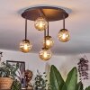 Chehalis Plafoniera, Lampada a sfera 39.5 cm Ambrato, 5-Luci