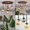 Chehalis Plafoniera, Lampada a sfera 39.5 cm Ambrato, Grigio fumo, 5-Luci