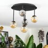 Chehalis Plafoniera, Lampada a sfera 39.5 cm Ambrato, Grigio fumo, 5-Luci