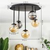 Chehalis Plafoniera, Lampada a sfera 39.5 cm Ambrato, Grigio fumo, 5-Luci
