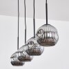 Ripoll Lampadario a sospensione, Lampada a sfera, Lampada a sospensione Cromo, Grigio fumo, 4-Luci