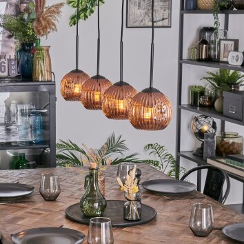 Ripoll Lampadario a sospensione, Lampada a sfera, Lampada a sospensione Ramato, 4-Luci Ripoll Lampadario a sospensione, Lampada a sfera, Lampada a sospensione Ramato, 4-Luci