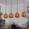 Koyoto Lampadario a sospensione, Lampada a sfera, Lampada a sospensione Oro, 4-Luci