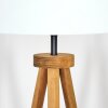 Soungou Lampada da terra Legno scuro, Nero, 1-Luce
