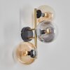 Gastor Lampada a sfera, Applique Oro, Nero, 3-Luci Gastor Lampada a sfera, Applique Oro, Nero, 3-Luci