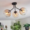 Koyoto Plafoniera, Lampada a sfera Ambrato, Chiaro, 3-Luci