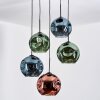 Ripoll Lampadario a sospensione, Lampada a sfera, Lampada a sospensione a cluster Blu, Verde, Ramato, 5-Luci