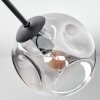 Ripoll Plafoniera, Lampada a sfera Ambrato, Chiaro, Grigio fumo, 3-Luci