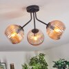 Koyoto Plafoniera, Lampada a sfera Ambrato, 3-Luci