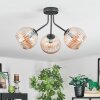 Koyoto Plafoniera, Lampada a sfera Ambrato, 3-Luci