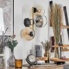 Koyoto Lampada a sfera, Applique Oro, Nero, 3-Luci