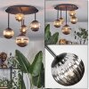Chehalis Plafoniera, Lampada a sfera Grigio fumo, 5-Luci