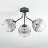 Koyoto Plafoniera, Lampada a sfera Chiaro, Grigio fumo, 3-Luci