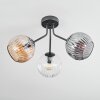 Ripoll Plafoniera, Lampada a sfera Ambrato, Chiaro, Grigio fumo, 3-Luci