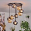 Gastor Plafoniera, Lampada a sfera Ambrato, Grigio fumo, 9-Luci