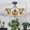 Koyoto Plafoniera, Lampada a sfera Oro, Chiaro, 3-Luci