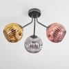Ripoll Plafoniera, Lampada a sfera Oro, Ramato, Grigio fumo, 3-Luci