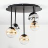 Chehalis Plafoniera, Lampada a sfera Ambrato, Chiaro, Grigio fumo, 5-Luci