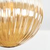 Chehalis Plafoniera, Lampada a sfera 45 cm Ambrato, 5-Luci