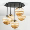 Chehalis Plafoniera, Lampada a sfera 45 cm Ambrato, 5-Luci