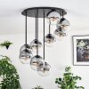 Gastor Plafoniera, Lampada a sfera Chiaro, Grigio fumo, 9-Luci