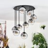 Gastor Plafoniera, Lampada a sfera Chiaro, Grigio fumo, 9-Luci