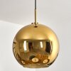 Koyoto Lampadario a sospensione, Lampada a sfera, Lampada a sospensione Oro, Nero, 1-Luce