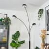 Nikkala Lampada da terra Cromo, Nero, 3-Luci