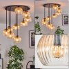 Koyoto Plafoniera, Lampada a sfera Ambrato, Chiaro, 9-Luci
