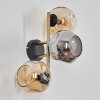 Ripoll Lampada a sfera, Applique Oro, Nero, 3-Luci