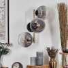 Koyoto Lampada a sfera, Applique Oro, Nero, 3-Luci