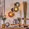 Koyoto Lampada a sfera, Applique Oro, Nero, 3-Luci