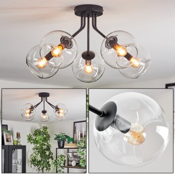 Koyoto Plafoniera, Lampada a sfera 52 cm Chiaro, 5-Luci